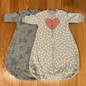 Two fleece sleep bags - Carters